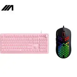 Fantech MAX CORE MK852 SAKURA EDITION Pink + FANTECH X SERIES RAPTOR X UX2 ULTIMATE MACRO RGB GAMING MOUSE
