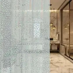 Stone Bathroom Curtain Peva