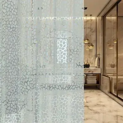 Stone Bathroom Curtain Peva