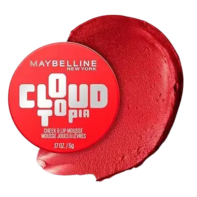 Cloudtopia Blush for Cheeks and Lip Mousse 03 Divine Crimson _ Maybelline