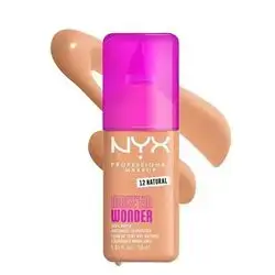 NYX Make'em Wonder Soft Matte Buildable Foundation - 12 Natural - 30ml
