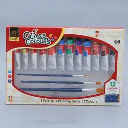 12 Colors 12ML Oil Paint 4 Brushes+palet