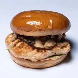 Chicken Burger With Mushrooms