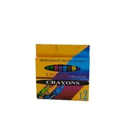 Premium Color Crayons Plastic 12 Pcs