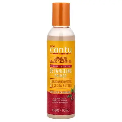Cantu
Detangling Primer with Jamaican Black Castor Oil & Cocoa Butter, 6 fl oz (177 ml)