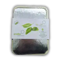 Aluminum foil plate, 6 pieces