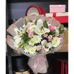 Mix Flowers Pink & White