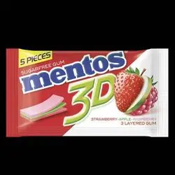Mentos 3D STRAWBERRY 5 PIECES