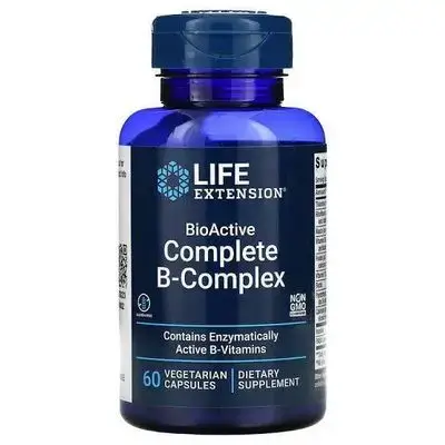Life Extension, Bioactive Complete B Complex, 60 Vegetarian Capsules