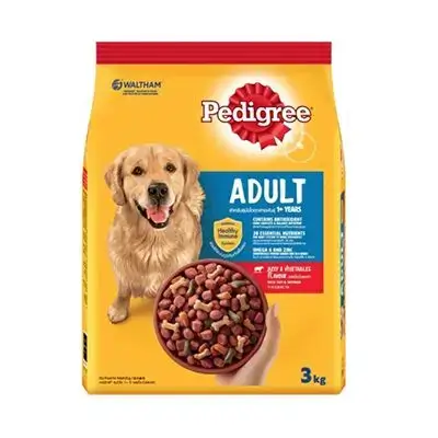 Pedigree Beef & Vegetables Flavor 3kg