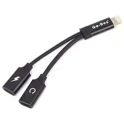 Adapter Lighthing to Lighthing Charge and Headphone