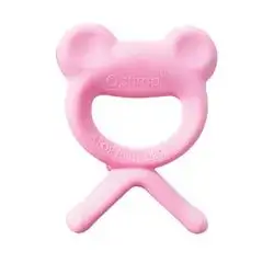 3D Rubber Teether (+4) - Pink
