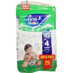 Fine Baby Diaper Large No4 X60