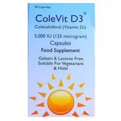 ColeVit D3 5,000 IU 30 CAPSULES 