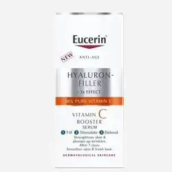 hyaluron-filler + 3*effect %10 pure vitamin cvitamin c booster serum 1-fill 2-stimulate 3-defend strenghtens skin & plumps up wrinkles after 7 days smoother skin & fresh look