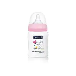 Wide Neck Feeding Bottle 180ml (+0) - Pink