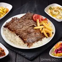 دونر لحم مع الرز