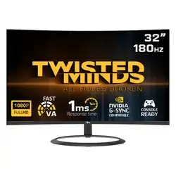 Twisted Minds Eclipse Series CURVE 32" FHD - 180HZ 1ms Fast VA Gaming Monitor
