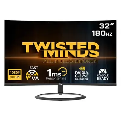 Twisted Minds Eclipse Series CURVE 32" FHD - 180HZ 1ms Fast VA Gaming Monitor