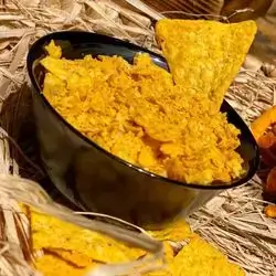 Finger with Doritos chips 