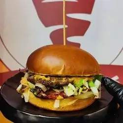 Swiss Mushroom Burger Combo