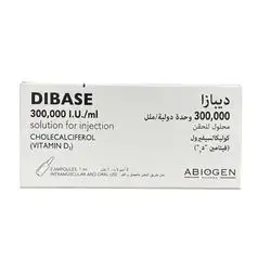 Dibase 300,000 I.U/ml vitamin D3 ampoule