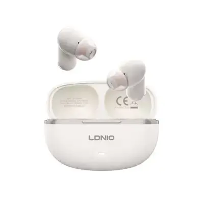 سماعات الأذن اللاسلكية LDNIO T13 – Bluetooth 5.4 – أبيض