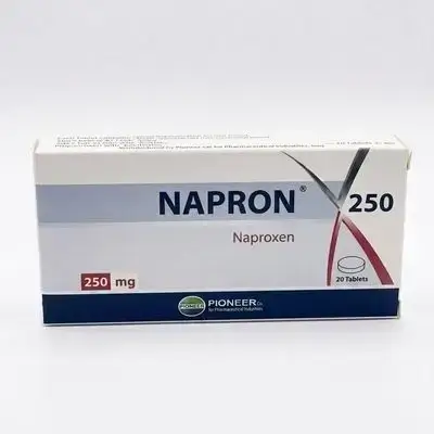 NAPRON 250 (Naproxen 250mg) 20 Tablets