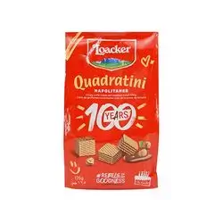 Loacker Napolitaner Hazelnut Cream Filling Classic Wafer 125 Gm