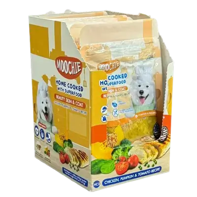 Moochie Home Cooked Dog Food - Chicken, Pumpkin & Tomato Recipe