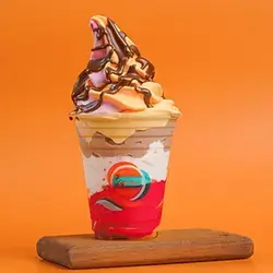 Jumbo Azbri Slush With Soft Ice Cream Multiple Flavors