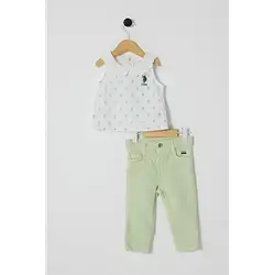 Uspolo2635-V1, Girl'S Set 2Pcs