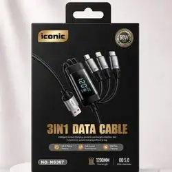 3in1 data cable 60w