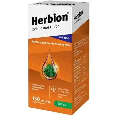 Herbion iceland moss syrup for cough relief without sugar (KAKR)