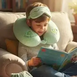 Checkered Travel Neck Pillow