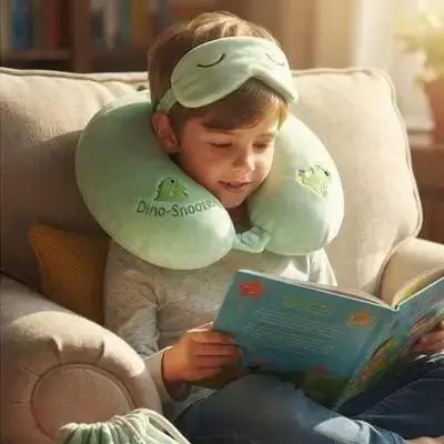 Checkered Travel Neck Pillow
