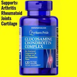 Glucosamine Chondroitin Complex for Men&Women, Supplement for Joint Health, arthritis, rheumatism, osteoporosis, joint pain, cartilage, 120 Capsules glucosamine - دعم المفاصل