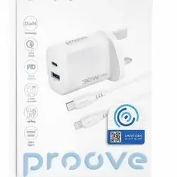 Silicone Power 2 Wall Charger Type‑C + USB + Type‑C to Lightning Cable