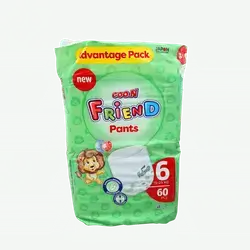 Friend Baby Diapers Shorts No. 6 60 Count