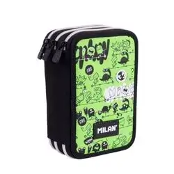 MİLAN Filled triple decker pencil case Tandem 2 special series