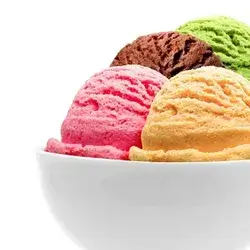 Ice Cream Dish 4 Flavors