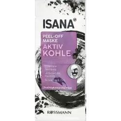 ISANA Active charcoal peel off mask 16 ml 2 x 8 ml