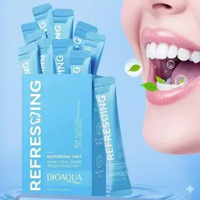 BIOAQUA Refreshing Mint Oral Rinse (20 Sticks x 10ml)