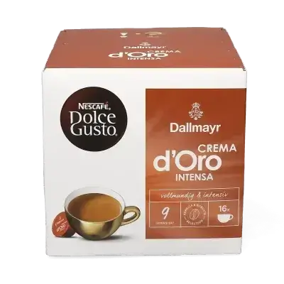 NESCAFÉ Dolce Gusto Dallmayr Crema d’Oro Intensa – Intensity 9 – 16 Capsules
