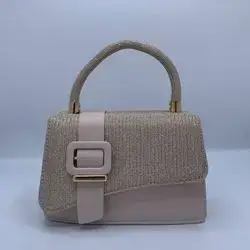 Beige Glitter Handbag