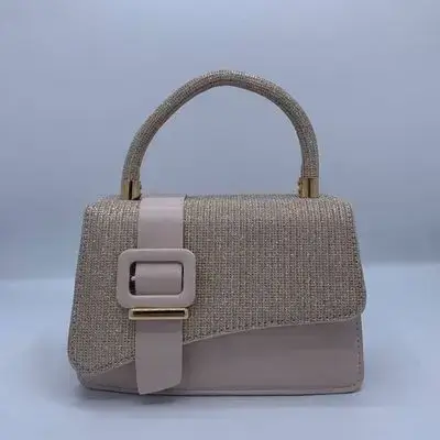 Beige Glitter Handbag
