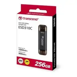 Transcend ESD310C 256GB Portable SSD (Type-C + USB)