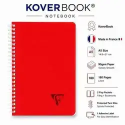 Notebook,french , A5 Size,180 pages.