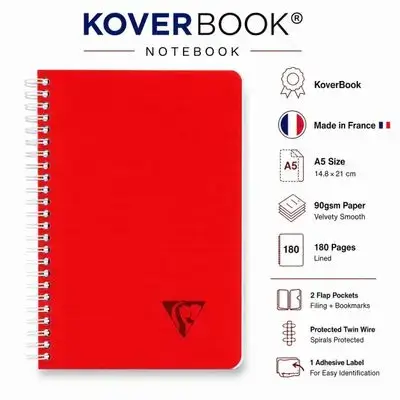 Notebook,french , A5 Size,180 pages.