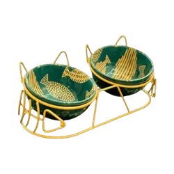 Ceramic Double Pet Bowl